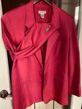Silk 100% Talbots, pink blazer Size 8
